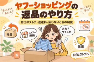 ヤフーショッピングの返品のやり方｜窓口はストア・返送料・応じないときの制度
