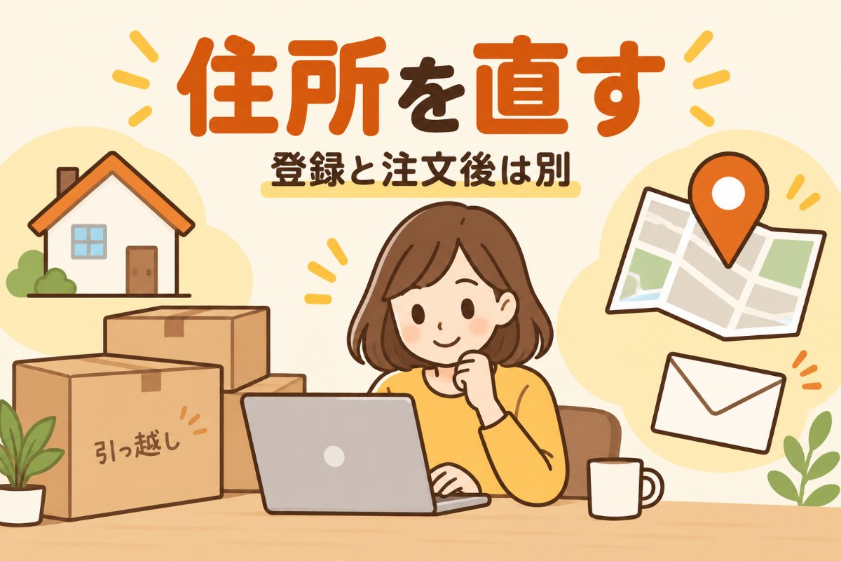 ヤフーショッピングの住所変更の記事のアイキャッチ画像