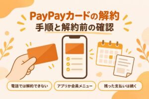 PayPayカードの解約｜手順と解約前の確認。電話では解約できない・アプリか会員メニュー・残った支払いは続く