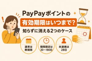 PayPayポイントの有効期限はいつまで？通常は無期限・期間限定は30〜180日、知らずに消える2つのケース