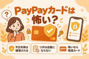 PayPayカードは怖い？不正利用は補填される・リボは自動にならない・怖いなら残高カード