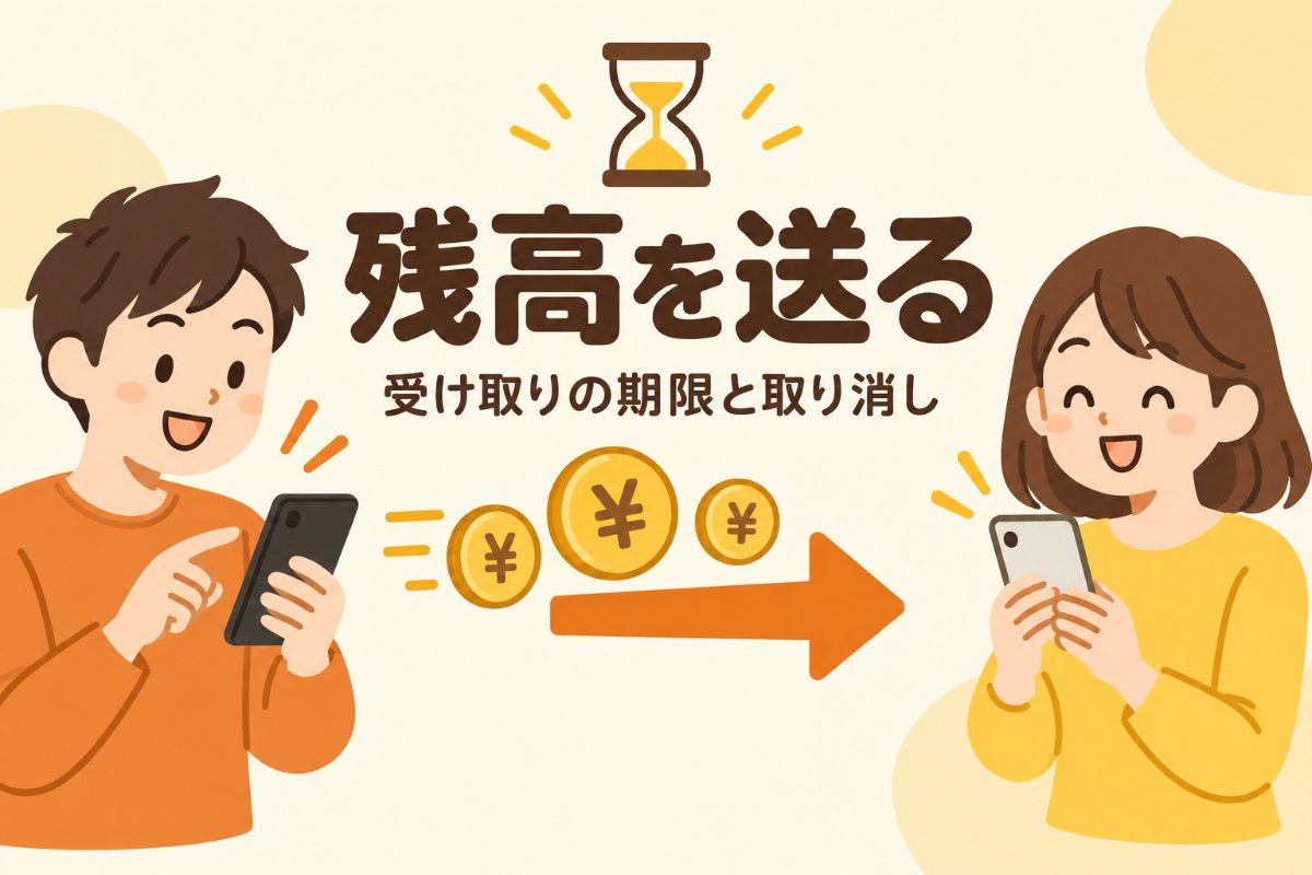 PayPay残高を送る方法の記事のアイキャッチ画像
