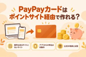 PayPayカードはポイントサイト経由で作れる？