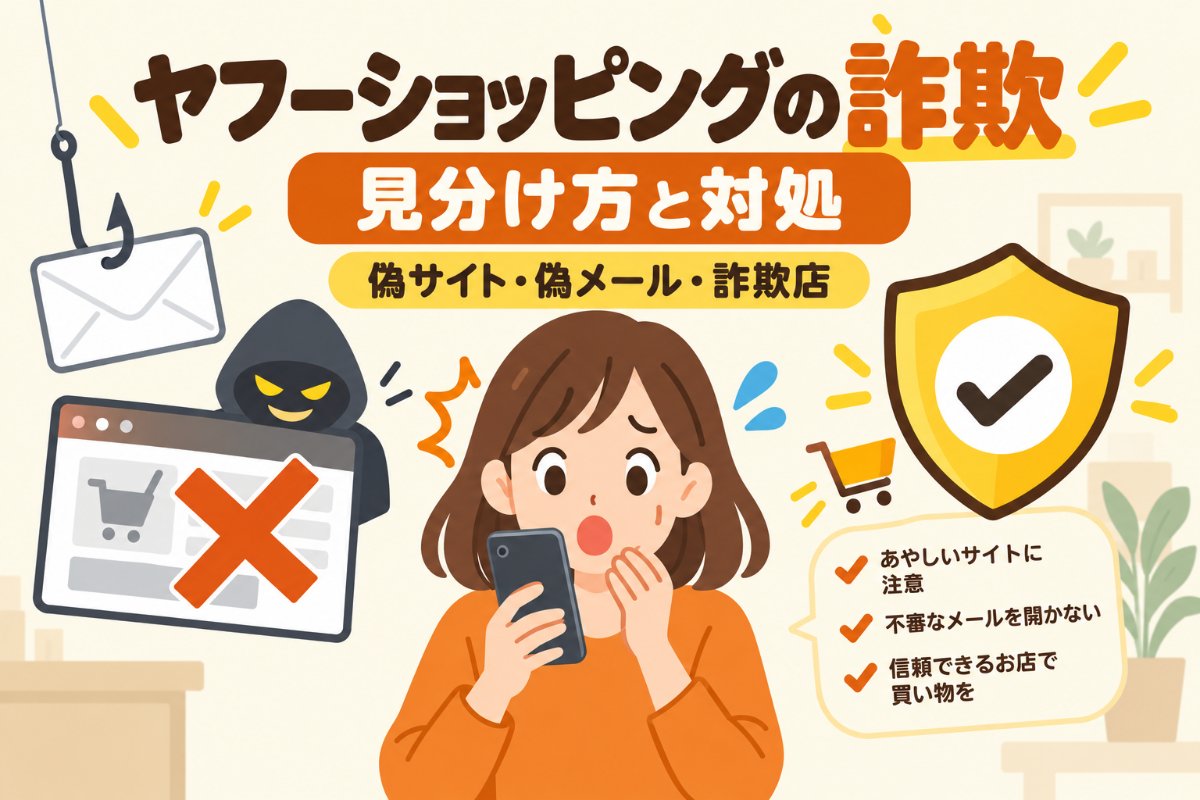 ヤフーショッピングの詐欺の見分け方と対処|偽サイト・偽メール・詐欺店