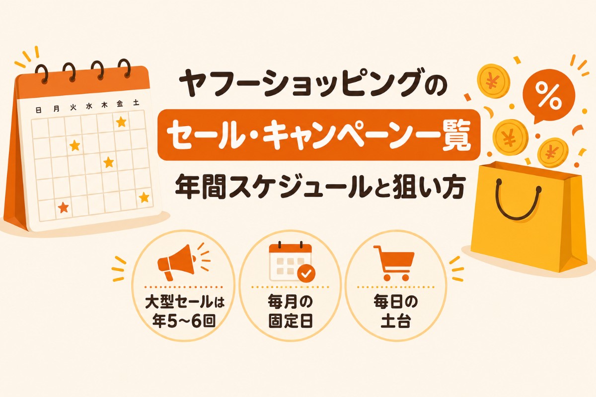 ヤフーショッピングのセール・キャンペーン一覧(年間スケジュールと狙い方)