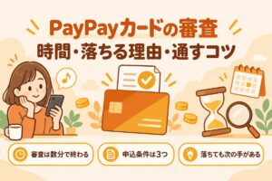 PayPayカードの審査：時間・落ちる理由・通すコツ