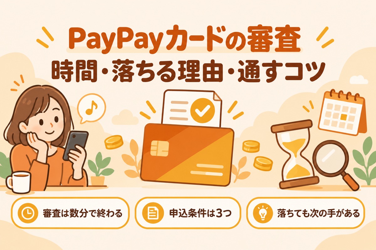 PayPayカードの審査:時間・落ちる理由・通すコツ