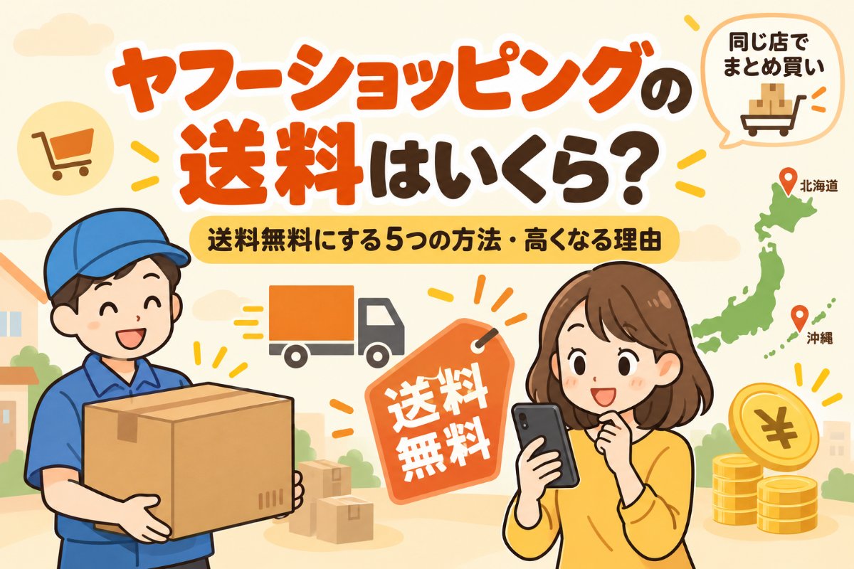 ヤフーショッピングの送料はいくら?送料無料にする5つの方法・高くなる理由