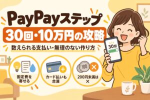 PayPayステップ攻略：30回・10万円を無理なく達成する方法（数えられる支払い・固定費を寄せる・カード払いも合算・200円未満は対象外）
