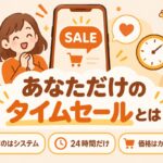 あなただけのタイムセールとは（選ぶのはシステム・24時間だけ・価格はカートで確認）