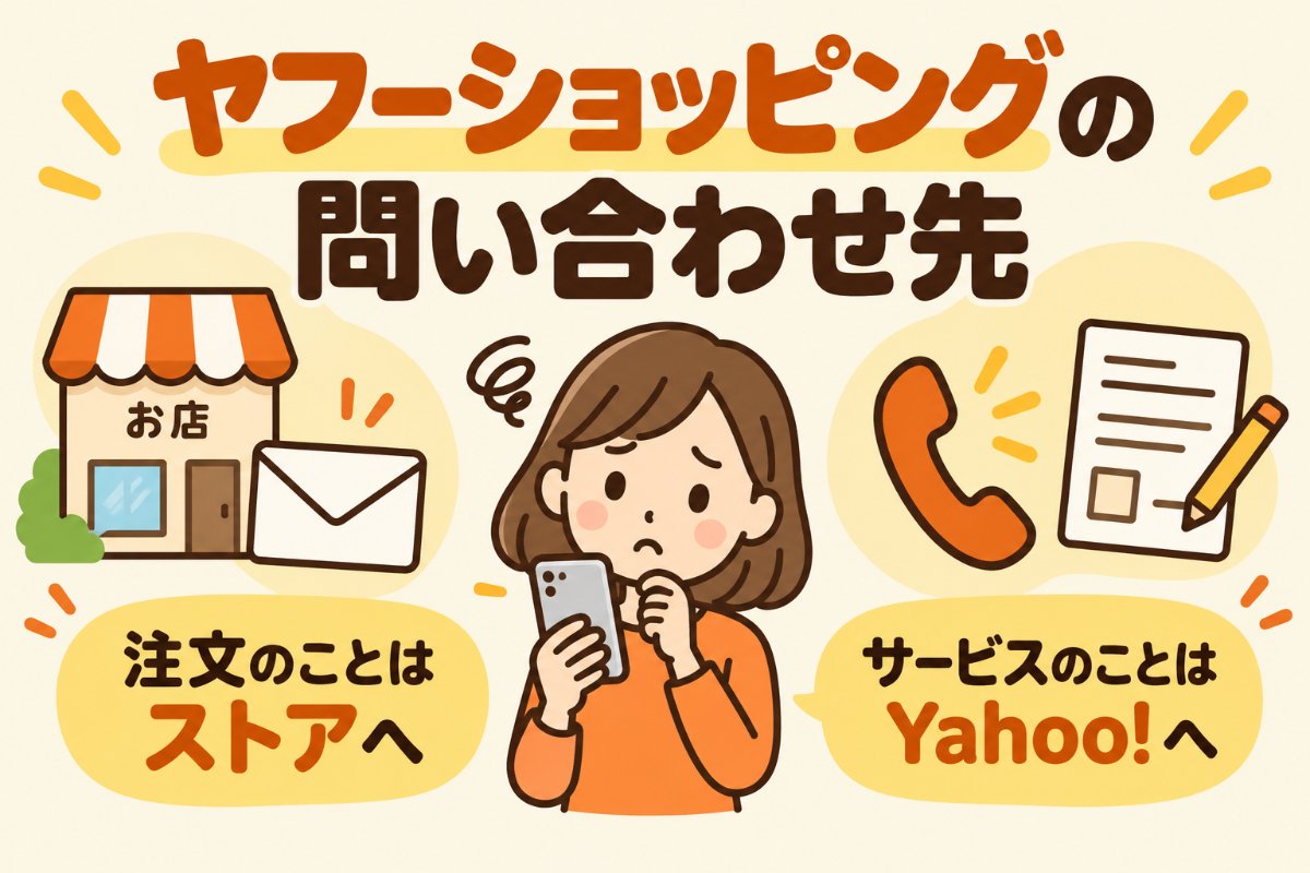 ヤフーショッピングの問い合わせ先|注文のことはストアへ、サービスのことはYahoo!へ(電話・フォーム・ストア連絡の使い分け)