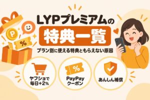 LYPプレミアムの特典一覧（プラン別に使える特典ともらえない原因）