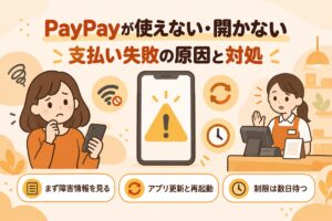 PayPayが使えない・開かない・支払い失敗の原因と対処
