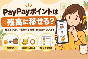 PayPayポイントは残高に移せる？残高との違い・使われる順番・反映されないとき